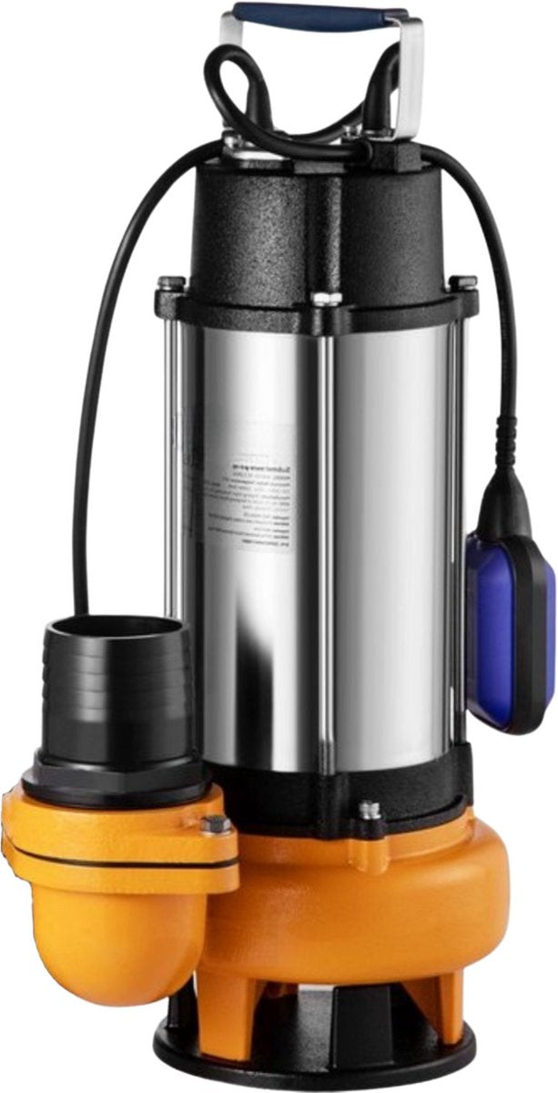 Dompelpomp - 6000L/u - Waterpomp Vuil water - 2200W - Elektrisch Tuinpomp - Met vlotter
