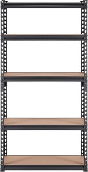 Opbergrek - Stellingkast- Rekken- Werkplaatsrek - 907,2kg Totaal - 181,4kg per Plank - 75x30x152cm Inhaaksysteem