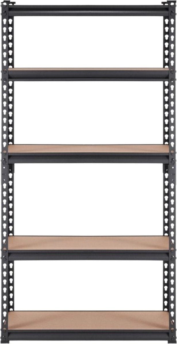 Opbergrek - Stellingkast- Rekken- Werkplaatsrek - 907,2kg Totaal - 181,4kg per Plank - 75x30x152cm Inhaaksysteem