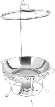 Ronde Buffetverwarmer - Chafing dish - Buffetwarmer - Warmhoudplaat - Warmhoudbakken - Voor Huizen, Restaurants & Foodtrucks - Roestvrij Staal