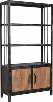 Bolt Edge Wandkast Deluxe - Opbergkast - Boekenkast - Mangohout - Vintage stijl