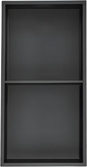 Douchenis - Wandnis - Inbouwnissen - Voor Badkamer & Douche - RVS - Zwart - 33 × 64 cm