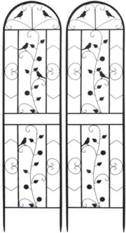Trellis Opulence - Tuin Trellis Hek - 2 stuks - Voor Buiten - Metalen Klimplant Bloempanelen - 188cm - Anti-Roest Scherm voor Rand en Tuinrand