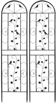 Tuin Trellis Hek - 2 stuks - Voor Buiten - Metalen Klimplant Bloempanelen - 188cm - Anti-Roest Scherm voor Rand en Tuinrand