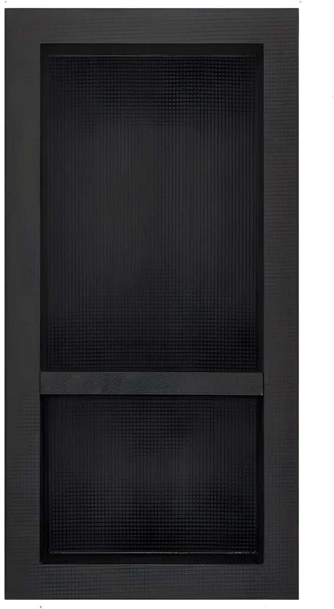 Douchenis - Wandnis - Inbouwnissen- Voor Badkamer & Douche - Zwart - 2 vakken - 41 × 81 cm