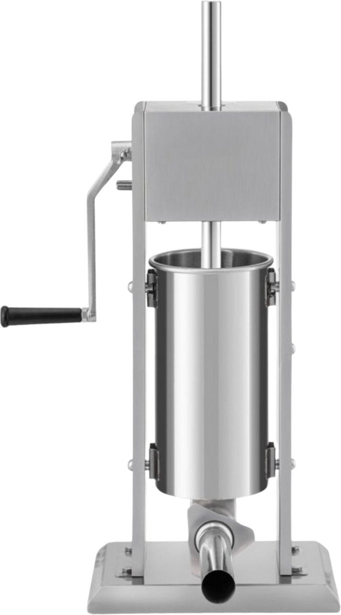 Worstvuller - Worstenmaker - Worstenvulmachine - 5L Handmatig - PRO - Met 4 Maten Vulbuizen