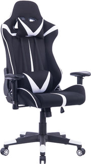 Bolt Edge Luxe Gamestoel - Zwart met wit - Verstelbare Gaming Chair - Ergonomisch