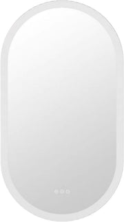 Ovale LED Badkamerspiegel Opulence - Met verlichting - 60x120cm - Voor Badkamer - Wandmontage - Dimbaar licht