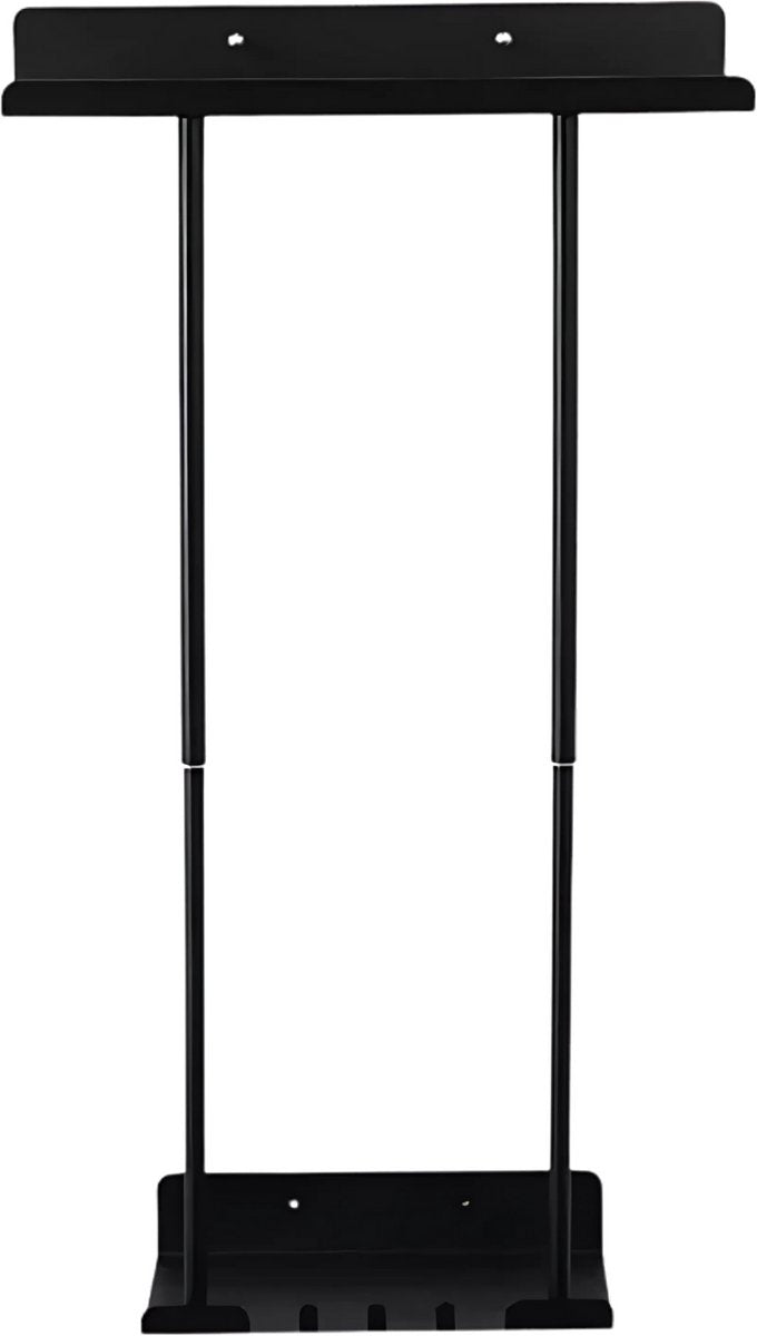 Handdoekenrek badkamer - Verstelbaar in hoogte - Voor Badkamer en Keuken - 38-75 cm - Wandmontage