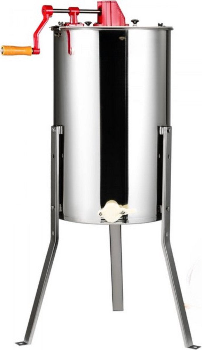 Handmatige Honing Extractor - Honing centrifuge- Tangentiële Extractor - RVS - Honingklep - Transparant Deksel