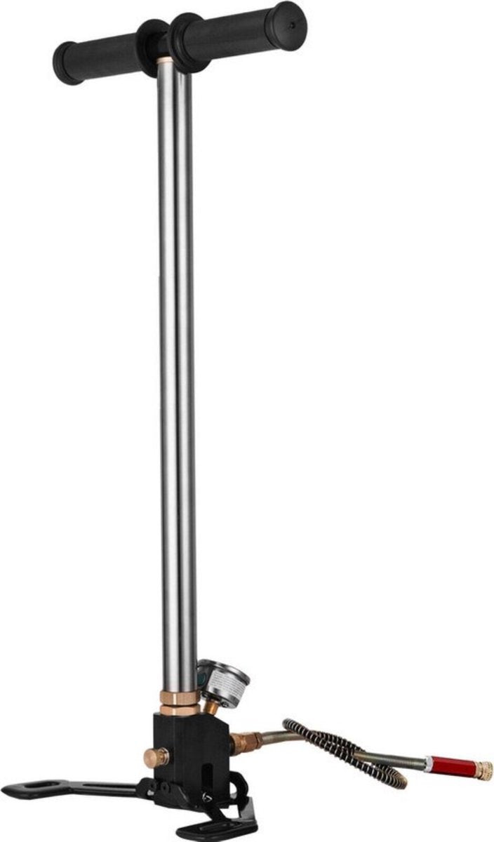 Happyment PCP Pomp - RVS - opvouwbaar - 4500 psi - zilver
