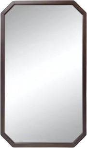 Wandspiegel Luxeus - Organisch - 70x120cm - Voor Woonkamer, Slaapkamer & Badkamer - Decoratieve - Walnoothouten Frame