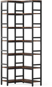 7-laags Boekenkast - Boekenplank - Boekenkast - Wandplank - Boekenrek - Voor opslag en display - Chocolade