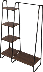 Bolt Edge Kledingrek - Bruin Hout - Met 5 Planken - Garderobekast Organizer