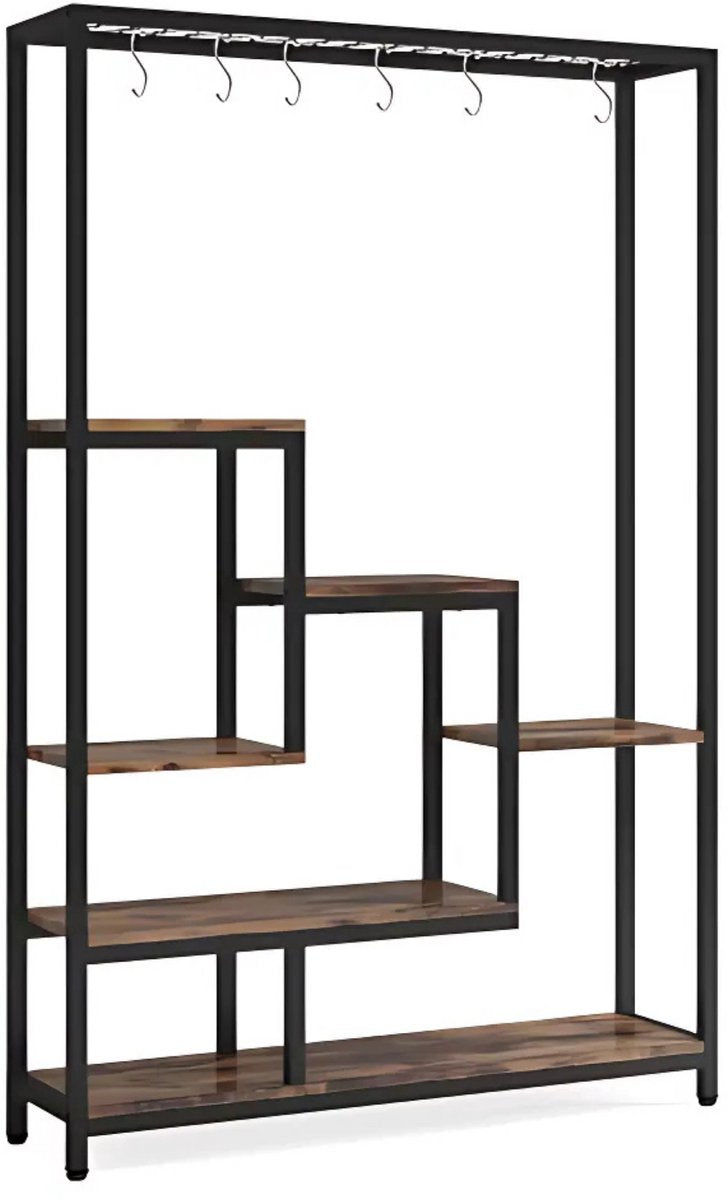 Plantenstandaard met 5 lagen - Plantenrek voor Binnen - 180cm - Plantenladder - Bruin