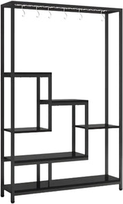 Plantenstandaard met 5 lagen - Plantenrek voor Binnen - 180cm - Plantenladder - Zwart