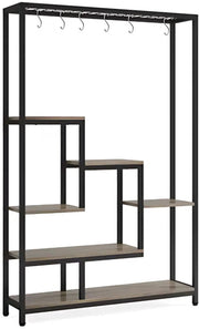 Plantenstandaard met 5 lagen - Plantenrek voor Binnen - 180cm - Plantenladder - Grijs