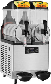Professionele Slush puppy machine - 12L - Voor Ijskoude Drankjes - Frozen drink maker van Roestvrij Staal - Dubbele tank