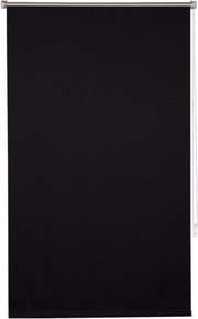 Happyment Luxe Rolgordijn Zwart - 80x210cm - Rolgordijnen verduisterend - Luxaflex - Isolerend - Zonder of met boren