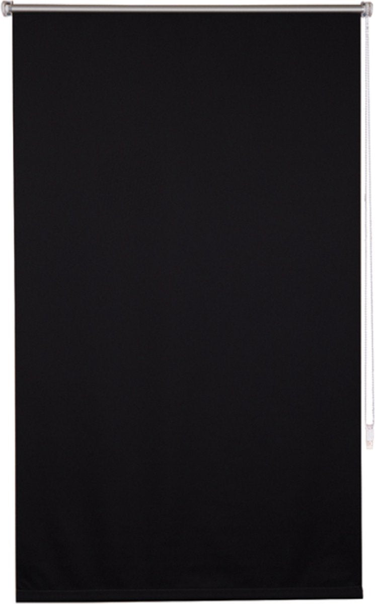 Happyment Luxe Rolgordijn Zwart - 80x210cm - Rolgordijnen verduisterend - Luxaflex - Isolerend - Zonder of met boren
