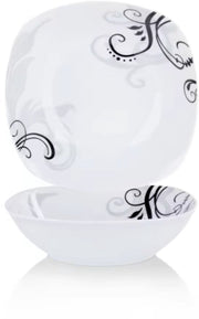 Lorentino Serviesset - 2 delig - 6 persoons - Wit - Dinerborden - Bordenset - Diepe borden - Ontbijtborden - Servies - Keukenservies