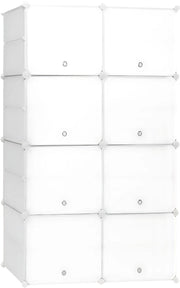 Schoenenkast - Voor Hal, Woonkamer of Slaapkamer - Schoenenrek met 8 Compartimenten - Ruimtebesparende Organizer - 94x144x36.5 cm