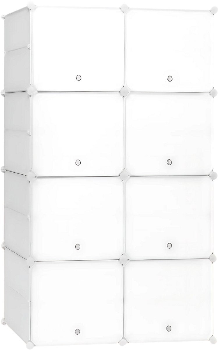 Schoenenkast - Voor Hal, Woonkamer of Slaapkamer - Schoenenrek met 8 Compartimenten - Ruimtebesparende Organizer - 94x144x36.5 cm