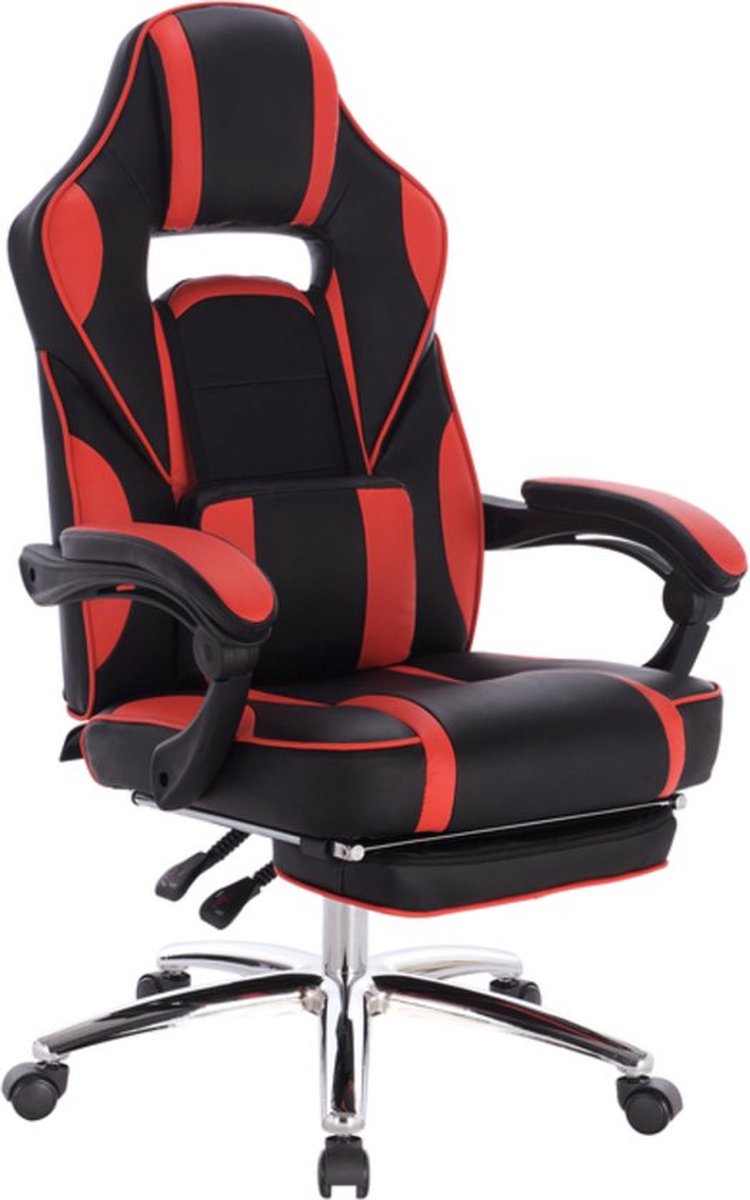 Bolt Edge Gamestoel - Leer - Met Rug- en Armleuning - In Hoogte Verstelbaar - Ergonomisch - Rood