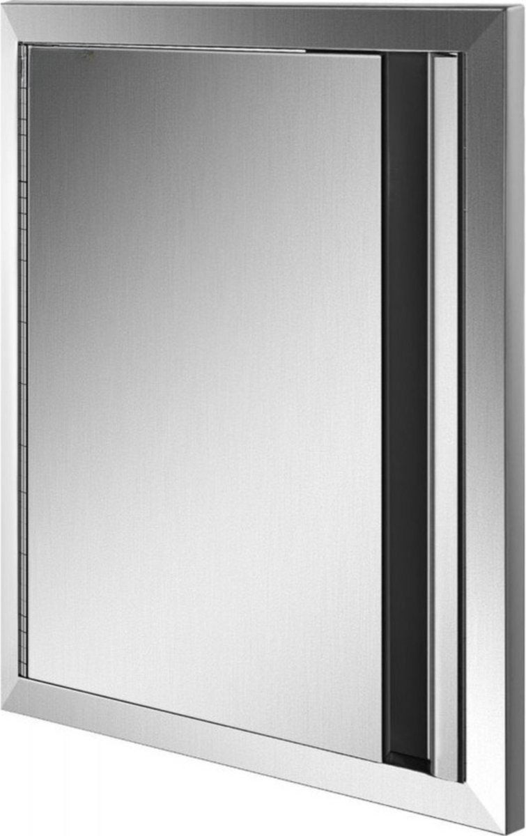 BBQ Toegangsdeur - Dubbele RVS Buitenkeukendeur - 43,2 x 61 cm