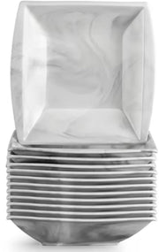 Imperial Ontbijtborden – 12 delig – Marmerlook Keramisch – Dinerborden – Breakfast Plates