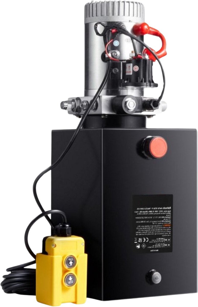 Hydraulische Pomp PRO - 12V - Autolift - Vorkheftruck - 1600W - 19L Tank - Enkelwerkend
