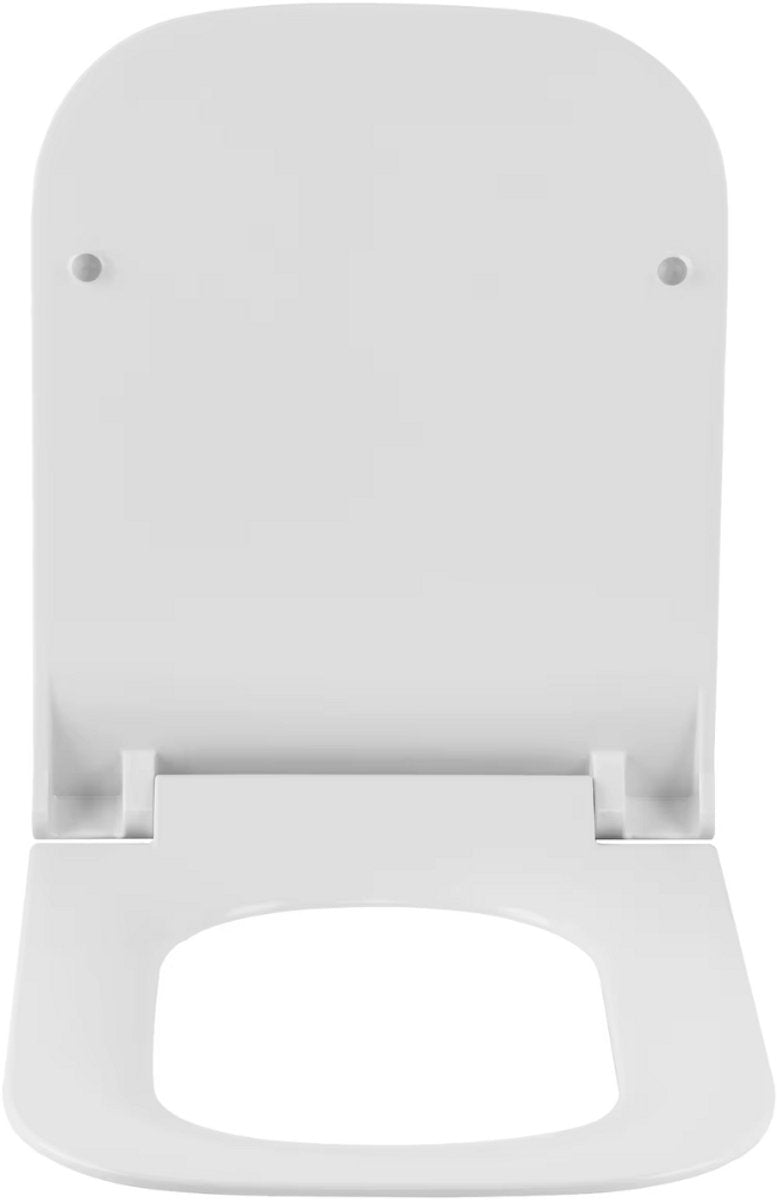 Vierkante Toiletzitting Wit Soft Close - UF WC Deksel met Antibacteriële Coating & Quick Release - Hygiënisch & Eenvoudig te Reinigen