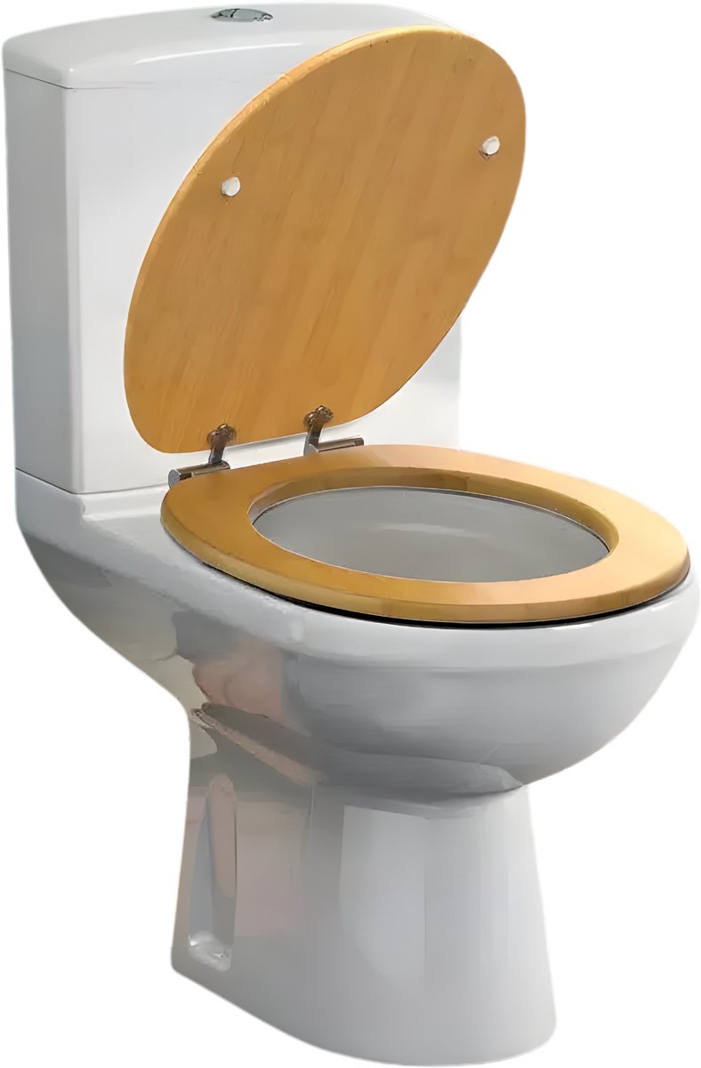 WC-bril - Toiletbril – Voor Toilet & Badkamer – Soft-Close – MDF - Houtlook