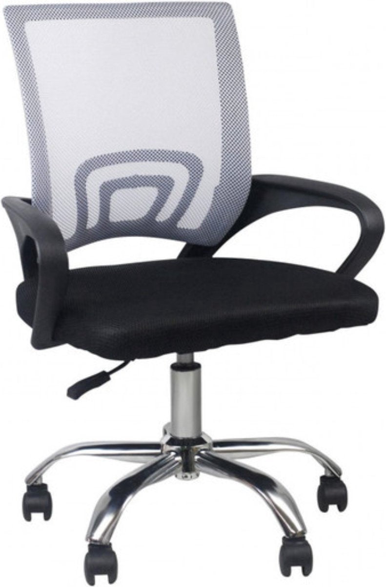 Bolt Edge Luxe Ergonomische Bureaustoel - Zwart/Lichtgrijs - Verstelbare Hoogte - Ademend - Voor Volwassenen - Op Wielen