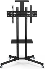 TV Standaard - Verrijdbaar - Verstelbaar tot 173cm - Voor 32-65 inch
