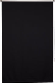 Happyment Luxe Rolgordijn Zwart - 100x160cm - Rolgordijnen verduisterend - Luxaflex - Isolerend - Zonder of met boren