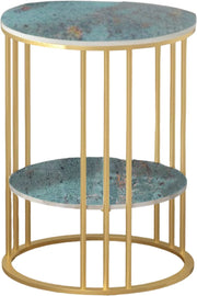 Ronde bijzettafel Malito -Salontafel - Woonkamer - Emerald look - Side table - 40cm