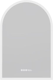 Badkamerspiegel gebogen - Touchpad - Met verwarming en LED verlichting - Bluetooth en muziek - Geen condens - Spiegel voor badkamer - 60x90cm