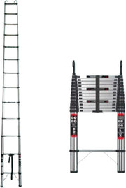 Telescopische Ladder Avanto - Roestvrijstalen Vouwladder - Draagbare Uitschuifbare Loft Ladder - Max. Belasting 150kg/330lb - EN131