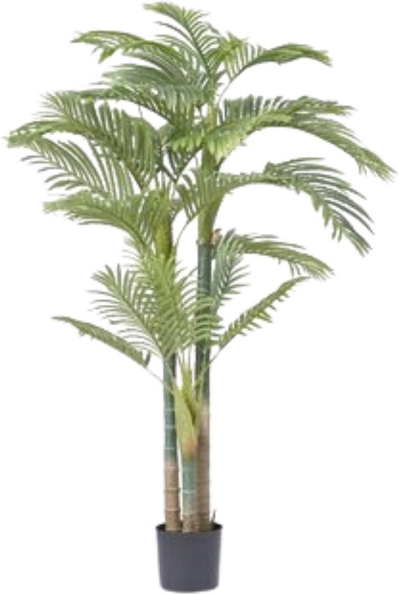 Kunstplant fruitpalm in pot - Kunstplanten voor binnen en buiten - Palmboom - Tuin decoratie voor buiten - Kunstbloemen - Geurloos