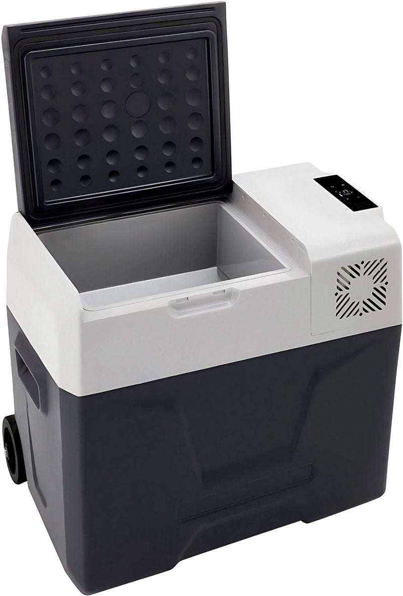 Auto Koelbox met Compressor – 50L Draagbare Koelkast met LCD Display – 12/220V Campingkoeler