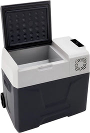 Auto Koelbox met Compressor – 50L Draagbare Koelkast met LCD Display – 12/220V Campingkoeler