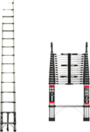 Telescopische Ladder Zyren - 4,4m - Uitschuifbare Multifunctionele Roestvrijstalen Ladder - Draagbare Stevige Zolderladder met EN131-standaard