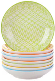 Valenza Serviesset Allegro - 8 delig - 4 persoons - Kleurrijk - Dinerborden - Bordenset - Diepe borden - Ontbijtborden - Servies - Keukenservies