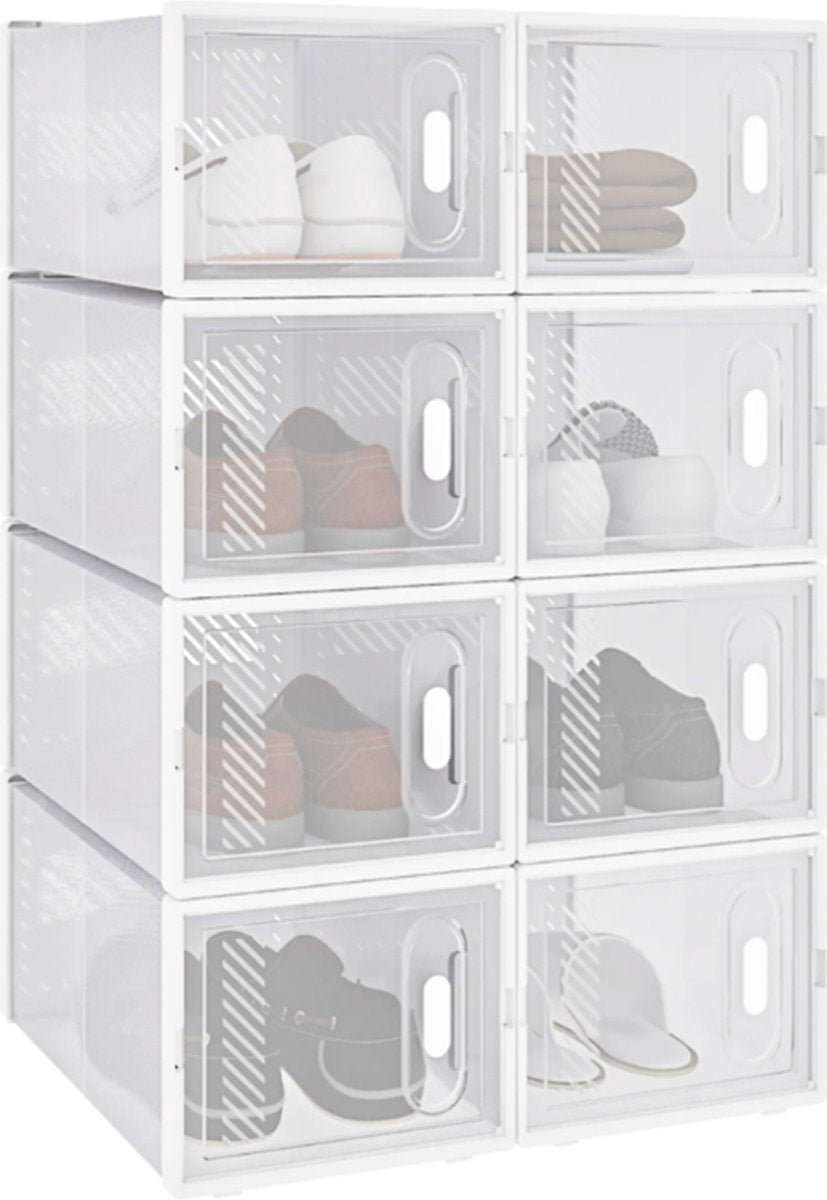 Schoenenbox PRO - Transparant - 8 stuks - Sneakerbox - Opbergsysteem