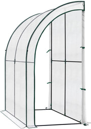Foliekas - 200x210x100 cm Koud Frame Tuinkas - Met PE Zeildoek & Roldeuren - Tomatenkas voor Tuinbescherming & Buitengebruik - Groen