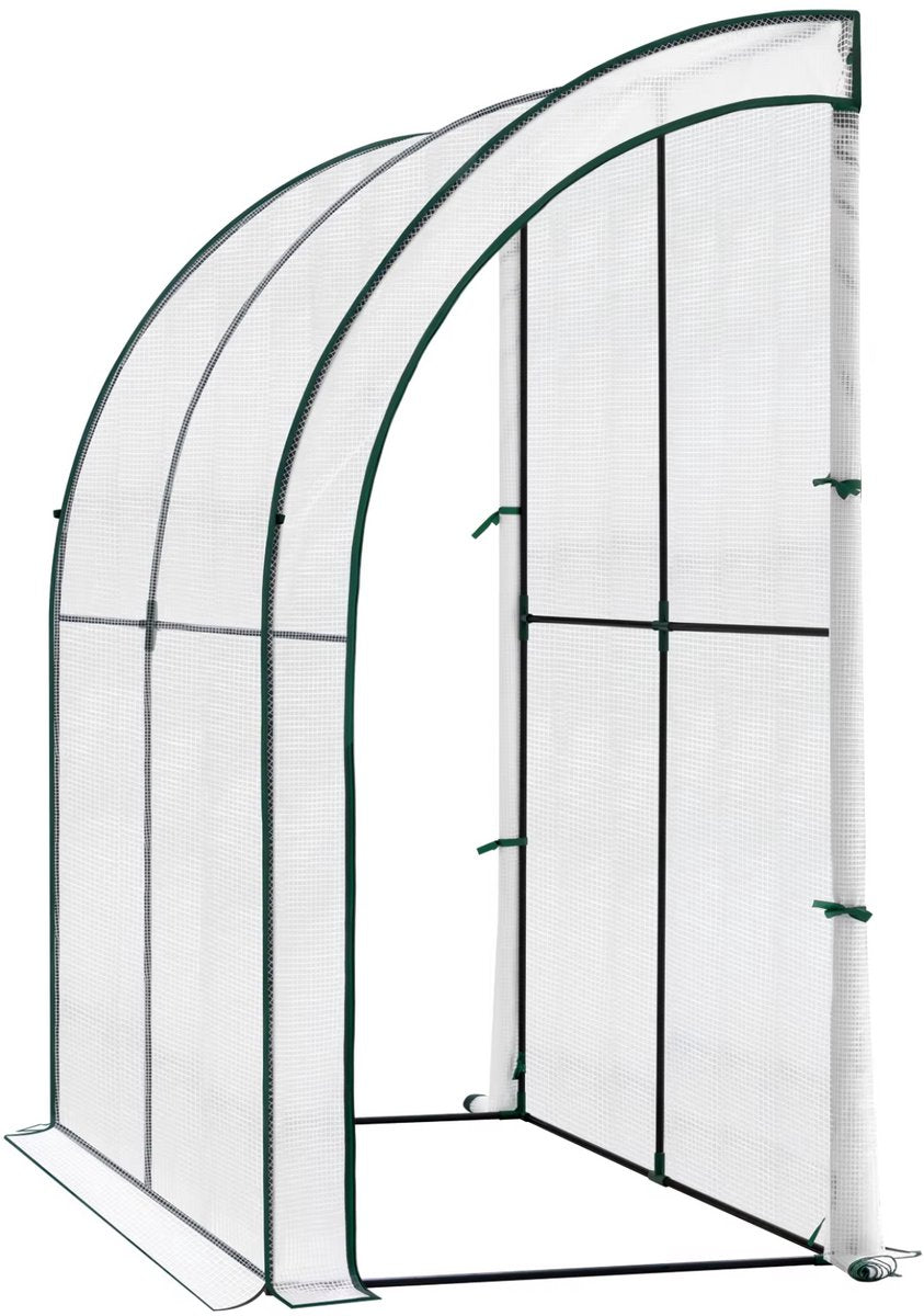 Foliekas - 200x210x100 cm Koud Frame Tuinkas - Met PE Zeildoek & Roldeuren - Tomatenkas voor Tuinbescherming & Buitengebruik - Groen
