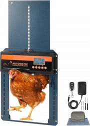 Kippendeur automatisch - Kippenluik - Chickenguard - Hokopener - Kippenhokopener - Kippendeur - 21x26cm - Met afstandsbediening