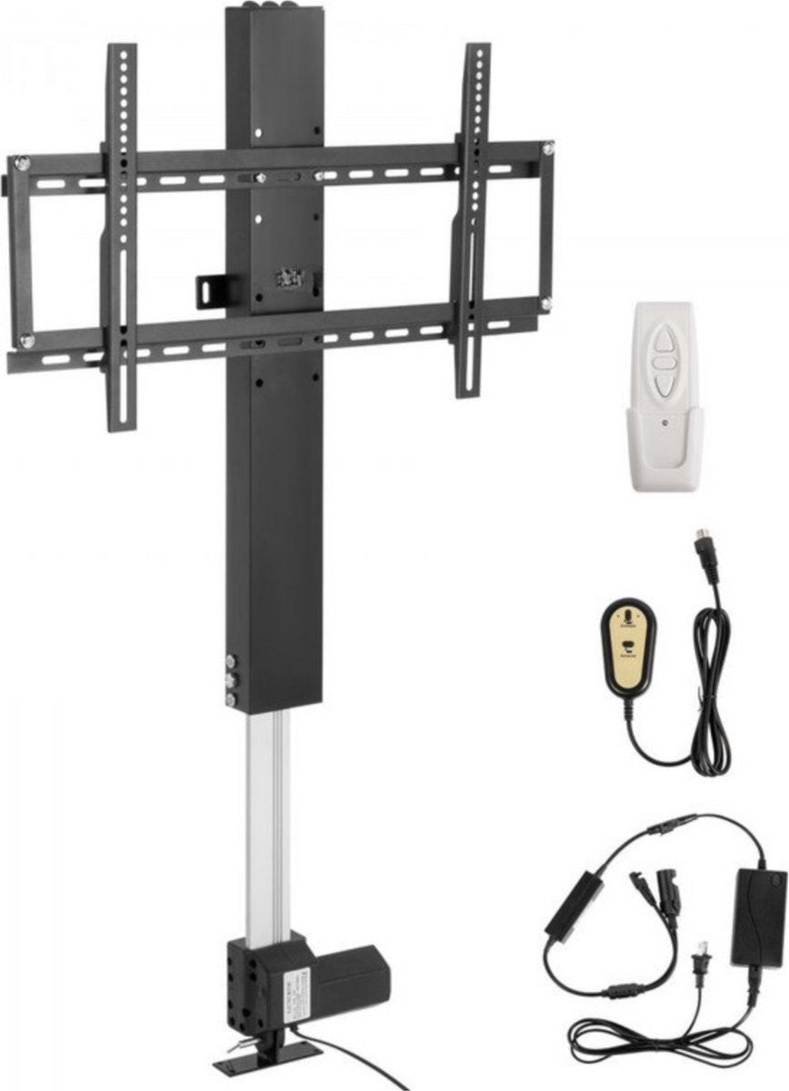 TV Lift - Muurbeugel - Met afstandsbediening - Voor 26-60 inch - TV lift meubel - Woonkamer of kantoor - Hoogte verstelbaar - Inbouwsysteem voor kast