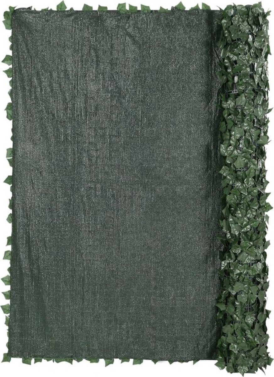 Luxe Privacy Hek - Donkergroen - 150x410cm - Decoratief - Schutting - Muur